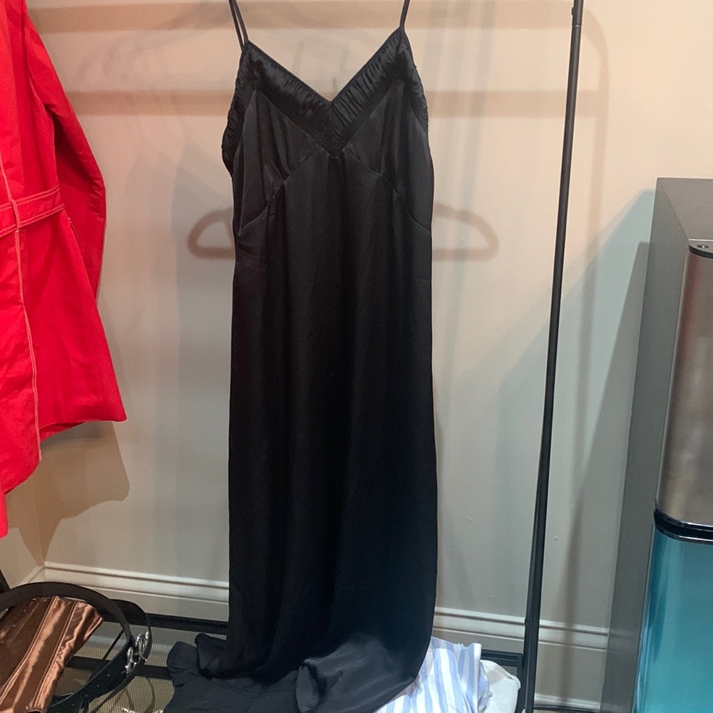 H&M maxi satin slip dress